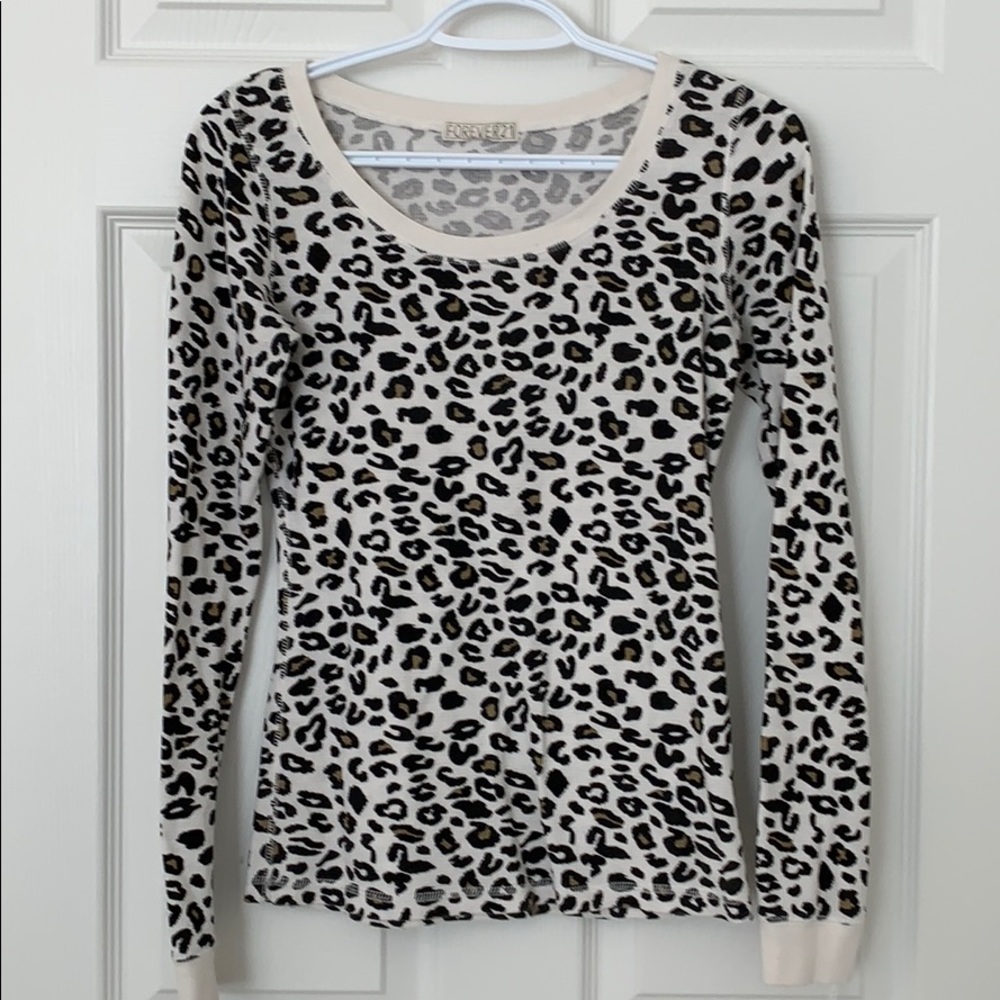 Forever 21 Leopard Print Top S